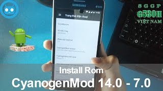 Kchannel  Install Rom CyanogenMod 140  70 G530H [upl. by Tahpos]