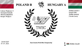 Gomoku TWBC 2024  Poland B vs Hungary A [upl. by Elenahc]