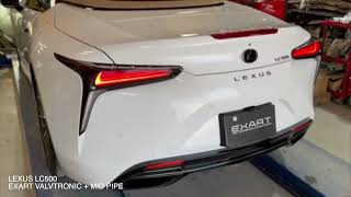 LC500 Exart Valved Exhaust system [upl. by Anaujit]