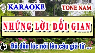 Những lời dối gian karaoke Tone Nữ [upl. by Arza674]