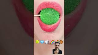 ASMR  ASMR POP SPRINKLE JELLY EMOJI FOOD mukbang eating sound  shorts asmrsounds [upl. by Meikah13]