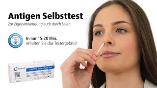 COVID19 Antigen Selbsttest zur Eigenanwendung auch durch Laien  Clungene Antigen Rapid Test [upl. by Vinn]