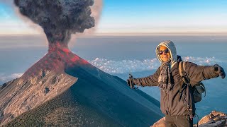 Subimos el VOLCÁN más PELIGROSO de Centroamérica y EXPLOTÓ  Volcán de Fuego y Acatenango [upl. by Odelet]