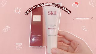 SKII Atmosphere CC Cream SPF 50 PA  Unboxing and Review [upl. by Atnwahsal]