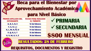 🤑🥳Solicita la BECA PARA EL BIENESTAR 2024 y OBTEN 800 PESOS MENSUAL🥳👌 [upl. by Anot]