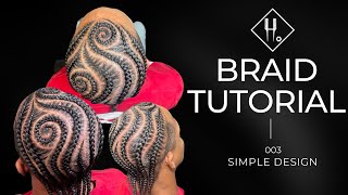 Episode 3 Simple Design Braid Tutorial [upl. by Drusy434]