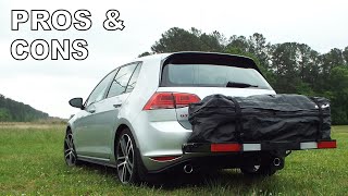 HitchMounted Cargo Carrier Pros and Cons [upl. by Omsoc]