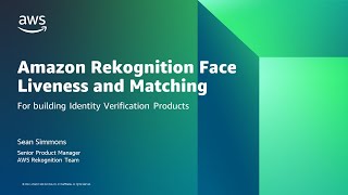 Amazon Rekognition Face Liveness and Recognition for Identity Verification [upl. by Ileane561]