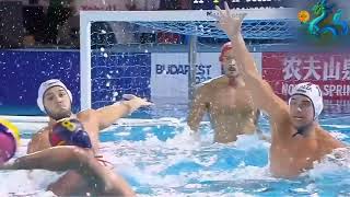 World Championship Budapest 2022 FINAL Waterpolo ESPAĂ‘A  ITALIA Highlights [upl. by Xela]