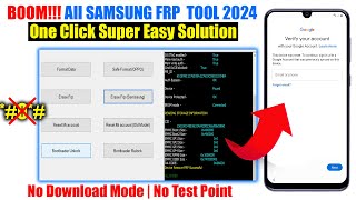 Samsung FRP Tool 2024 All Samsung Android 11 12 13 FRP Bypass ADB Enable Failed Fixed No 0 [upl. by Yevre]