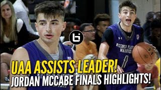 Jordan McCabe is UAA Assists Leader Full Highlights from Finals [upl. by Osnofledi758]