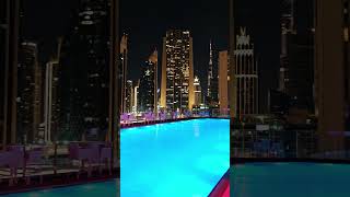 The pool in the worlds highest hotel in Dubai gevora hotel [upl. by Crocker]