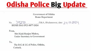 Odisha Police SI Big UpdateOdisha Police Recruitment Notification 2024Odisha Police Job 2024 [upl. by Longerich461]