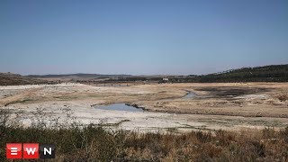 Department of Water and Sanitation drill boreholes at Theewaterskloof dam [upl. by Yllut]