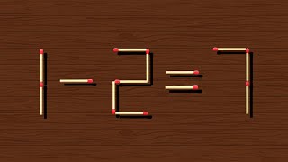 Move only 1 stick to make equation correct Matchstick puzzle ✔ [upl. by Olleina]