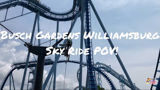 Sky Ride  Busch Gardens  The Whole Experience  Busch Gardens Williamsburg [upl. by Lathe932]