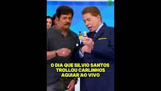 O Dia que Silvio Santos Trollou Carlinhos Aguiar Ao Vivo [upl. by Eserrehs34]