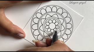 Simple Mandala Drawing  Mandala Art [upl. by Neral133]