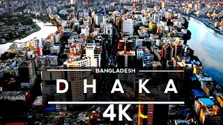 Dhaka  Bangladesh 🇧🇩 4K by drone Travel [upl. by Bekaj]