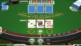 Basic Strategy for 3 Card Poker [upl. by Marje536]