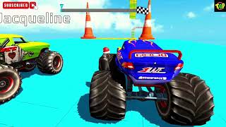 monster truck ramp racing game play video 🔥 monster truck mega ramp draiving Android gameplay [upl. by Hafital]