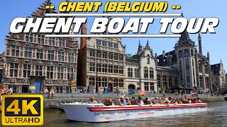 Ghent Boat Tour Ghent  Belgium [upl. by Neehsas237]