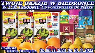 Biedronka Nowa Gazetka Promocyjna Od poniedziałku 06112023 W Tym Tygodniu Twoje Okazje w Biedronce [upl. by Rico831]