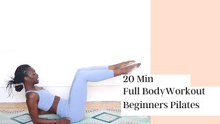 20 MIN PILATES WORKOUT FOR BEGINNERS  AT HOME PILATES [upl. by Suirred]