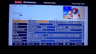 Manhattan Plaza HDT700 Freeview HD Receiver  1st Time Install [upl. by Rimat]