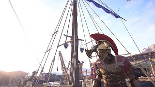 Assassins Creed Odyssey Athenian Naval Combat 4K60FPS [upl. by Ahseuqram396]