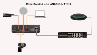 Mejorando la calidad del audio en Huddle Rooms con ANI USB Matrix [upl. by Martel574]