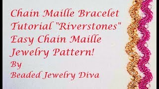 💦 Chain Maille Bracelet Tutorial  Chain Maille Jewelry Patterns  Easy Chain Maille [upl. by Jim381]