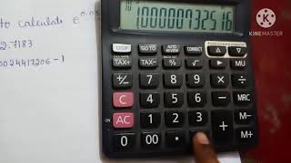 How to calculate e values in simple calculator [upl. by Imis]