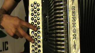 Como Tocar El Troquero Acordeon SolGCF Tono Sol Instruccional  Tutorial [upl. by Nilats]