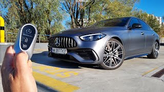 MercedesAMG C 43 4MATIC 20 R4 421 hp 2023 TEST Hey Mercedes to jest prawdziwe AMG 4k [upl. by Akissej]