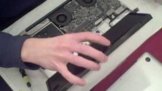 Replacing Battery in 17quot unibody Macbook Pro [upl. by Rellim]