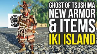 Best New Armor amp Items In Ghost Of Tsushima Iki Island Ghost Of Tsushima Directors Cut [upl. by Petrick77]