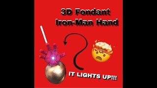 How to make a fondant Iron man hand with lighting details [upl. by Eixor]