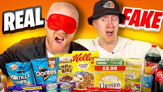 Blind REAL vs FAKE Food Challenge [upl. by Kandace]