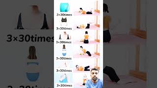 Slim waist exercise for women at home slimwaist exercisemotivation workoutmotivation shortsfeed [upl. by Fermin734]