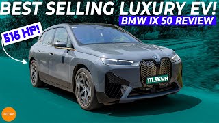 The best selling luxury EV in India 🇮🇳  24 BMW iX xDrive50 Review  516HP 765Nm 44s to 100KPH [upl. by Viviana658]