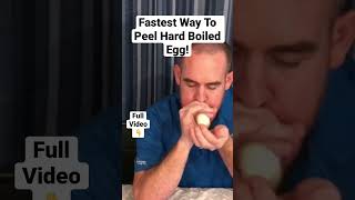 How To Peel A Boiled egg How To Peel Hard Boiled Eggs Easily shorts [upl. by Anaitit]