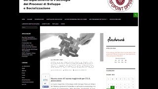 Corso di laurea magistrale in Psicologia dello sviluppo tipico ed atipico aa 20142015 [upl. by Dola815]