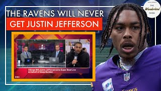 To all Raven fansthere is no way the BaltimoreRavens get or try to get Justin Jefferson 822 [upl. by Tennos]