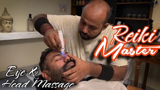 Reiki Master Head massage Eye massage Head massage  Asmr massage to relax your Stress n Anxiety [upl. by Veator]