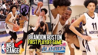 Brandon Boston amp Norcross PIPE UP In First Round State Playoff Game BJ Pulling From NBA RANGE [upl. by Nancie]