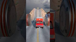 Cargo Vans vs Hydraulic Crush  BeamNGDrive shorts beamng [upl. by Arluene]