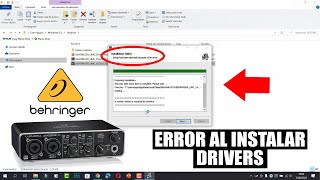 Solución  Error al Instalar Drivers de Interfaz de Audio Behringer [upl. by Bradney320]