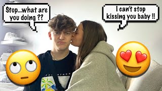 CANT STOP KISSING YOU PRANK ON MY BOYFRIEND [upl. by Annnora]