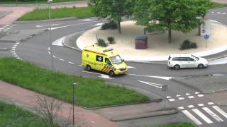 A1 Ambulance 15142 kapotte sirene Albrandswaard Zoetermeer [upl. by Nigrom]